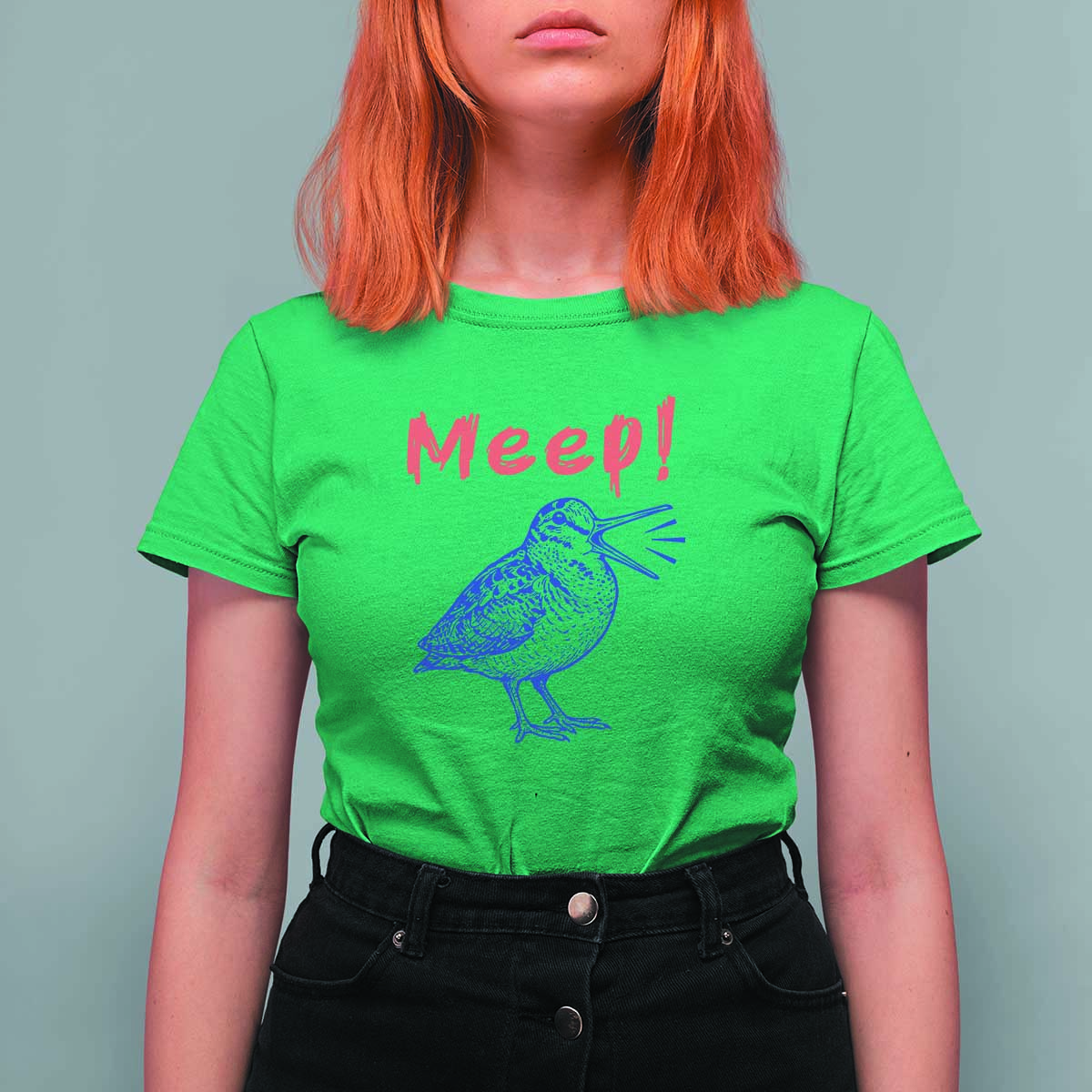 Meep Woodcock T Shirt For Women Cute Bird Meme