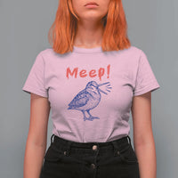 Meep Woodcock T Shirt For Women Cute Bird Meme