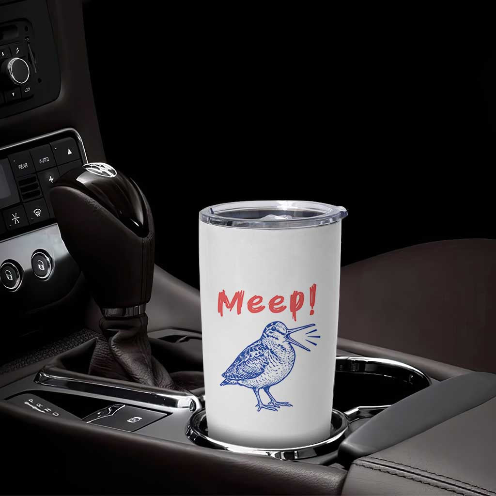 Meep Woodcock Tumbler Cup Cute Bird Meme