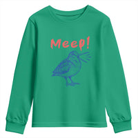 Meep Woodcock Youth Sweatshirt Cute Bird Meme
