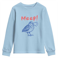 Meep Woodcock Youth Sweatshirt Cute Bird Meme