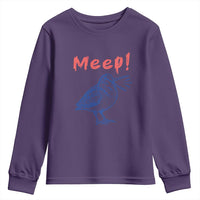 Meep Woodcock Youth Sweatshirt Cute Bird Meme