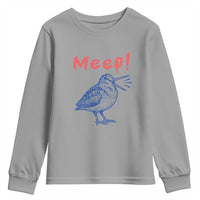 Meep Woodcock Youth Sweatshirt Cute Bird Meme