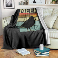 Meep Woodcock Throw Blanket Funny Nature Lover