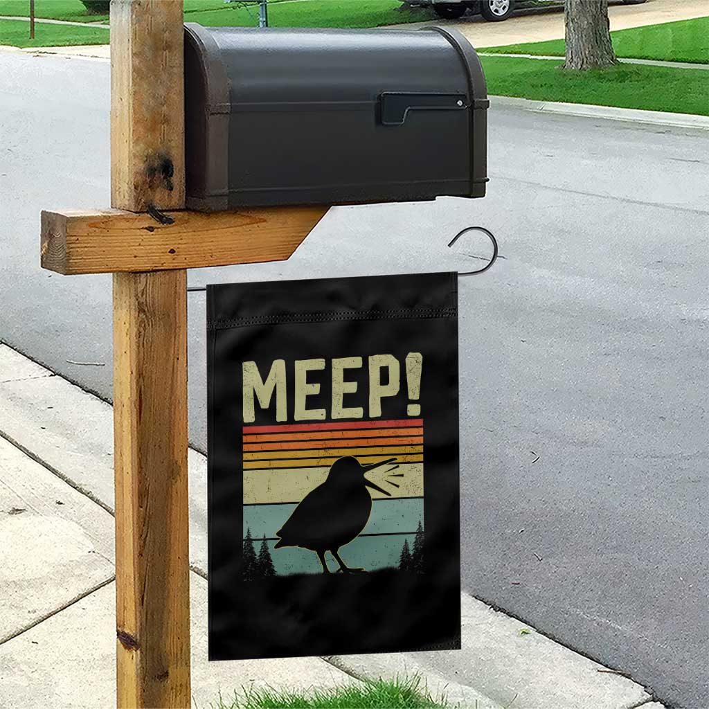 Meep Woodcock Garden Flag Funny Nature Lover