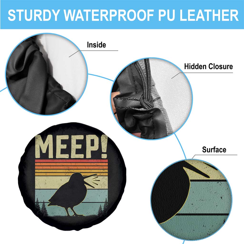 Meep Woodcock Spare Tire Cover Funny Nature Lover