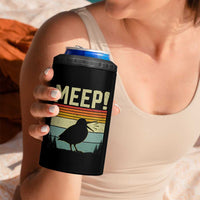 Meep Woodcock 4 in 1 Can Cooler Tumbler Funny Nature Lover