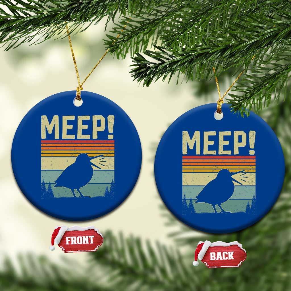 Meep Woodcock Ceramic Ornament Funny Nature Lover