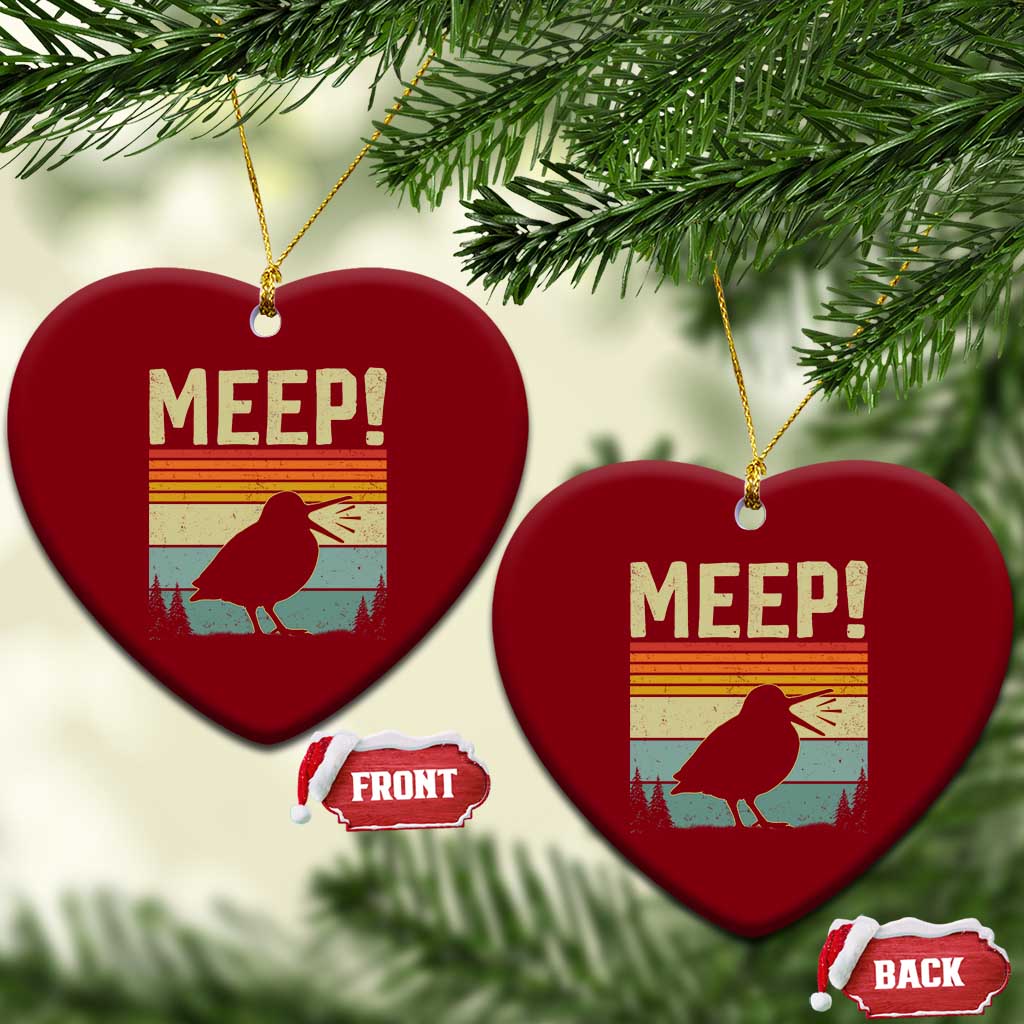 Meep Woodcock Ceramic Ornament Funny Nature Lover