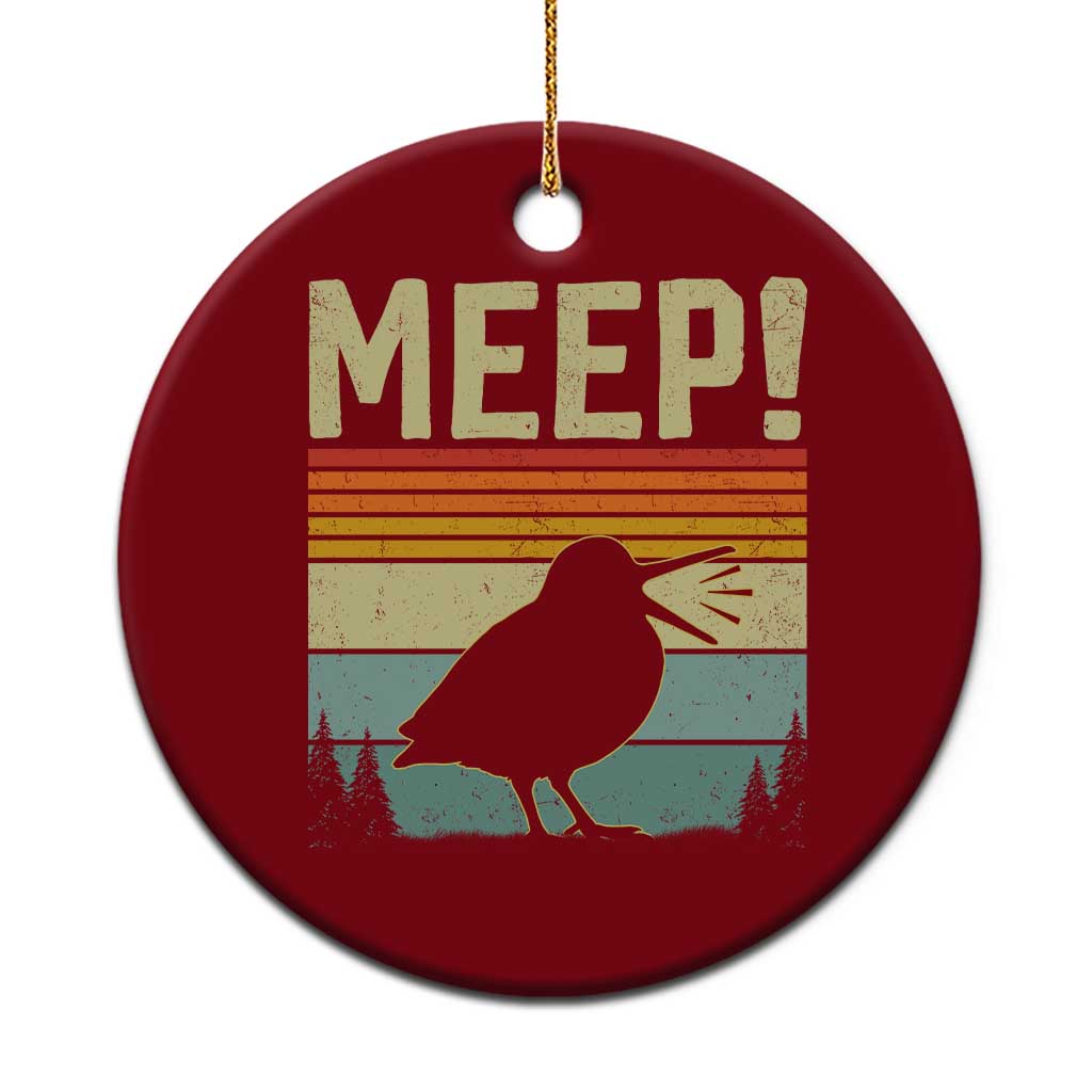 Meep Woodcock Ceramic Ornament Funny Nature Lover