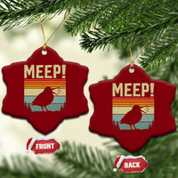 Meep Woodcock Ceramic Ornament Funny Nature Lover
