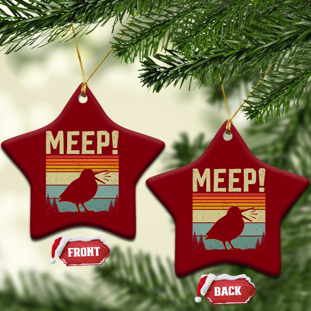Meep Woodcock Ceramic Ornament Funny Nature Lover