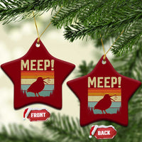 Meep Woodcock Ceramic Ornament Funny Nature Lover