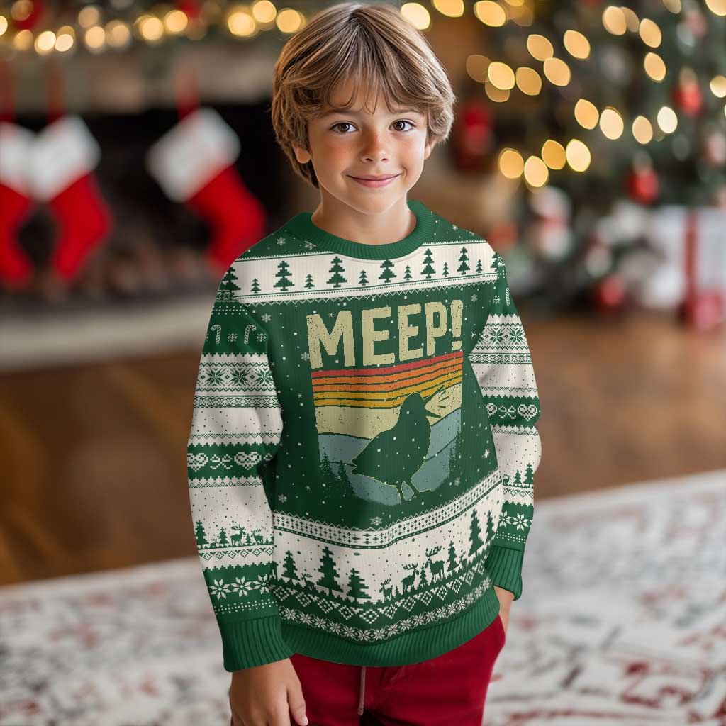 Meep Woodcock Ugly Christmas Sweater Funny Nature Lover