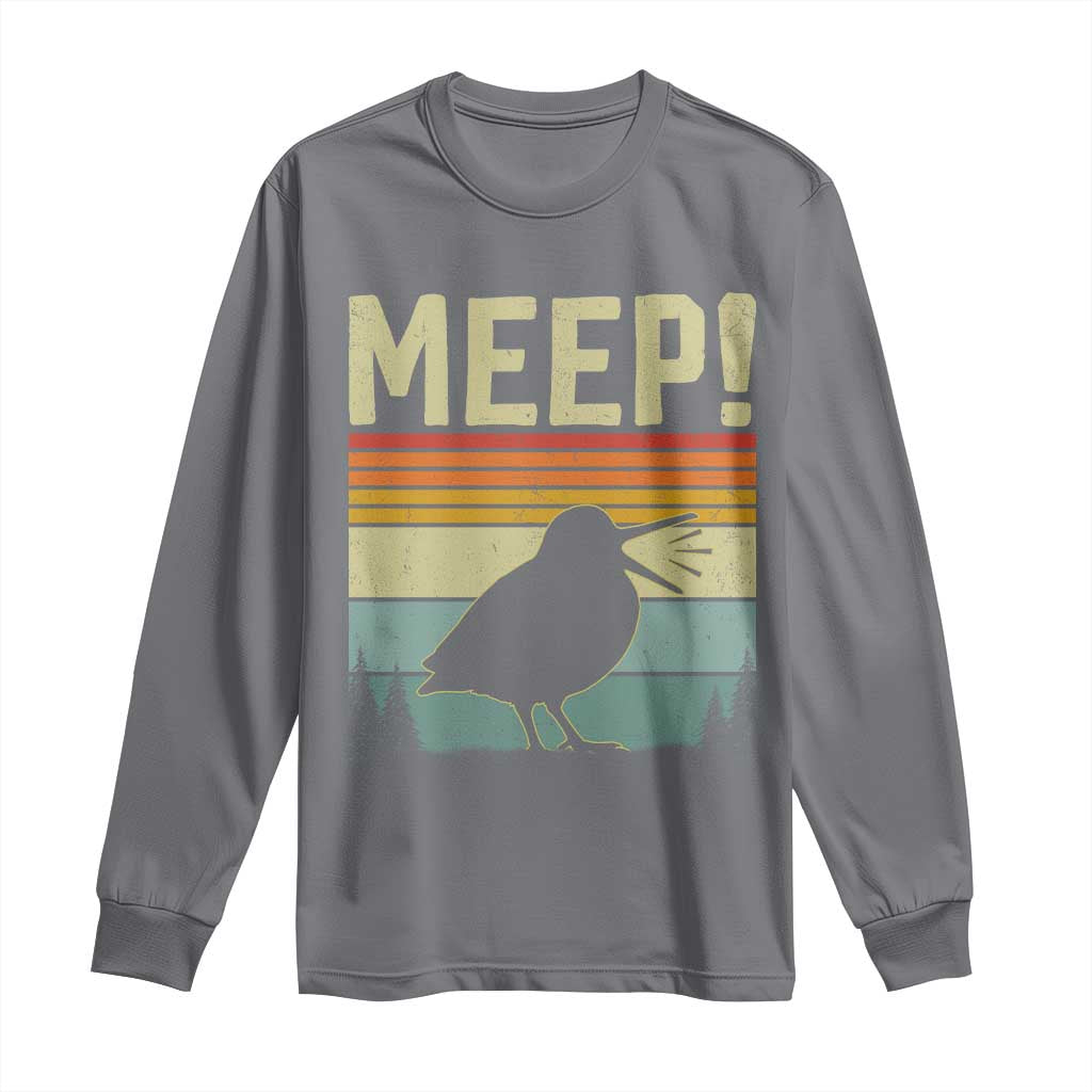 Meep Woodcock Long Sleeve Shirt Funny Nature Lover