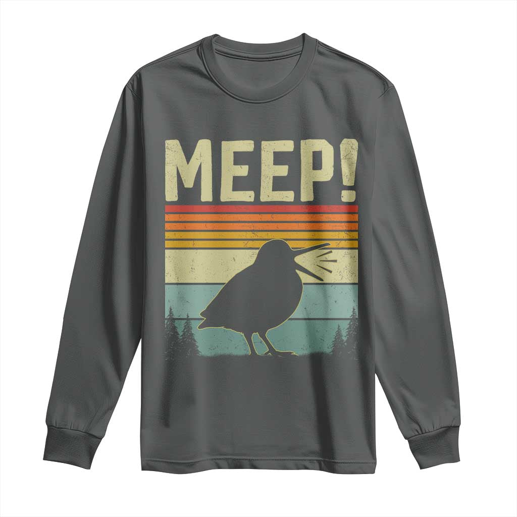 Meep Woodcock Long Sleeve Shirt Funny Nature Lover