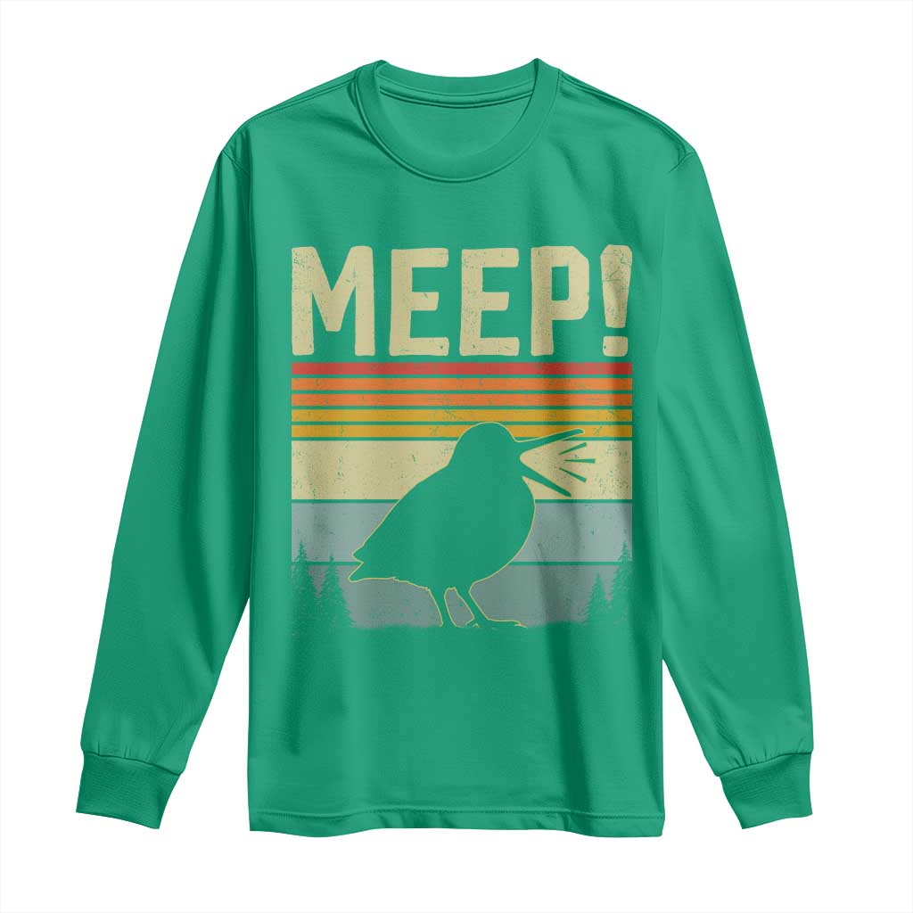 Meep Woodcock Long Sleeve Shirt Funny Nature Lover