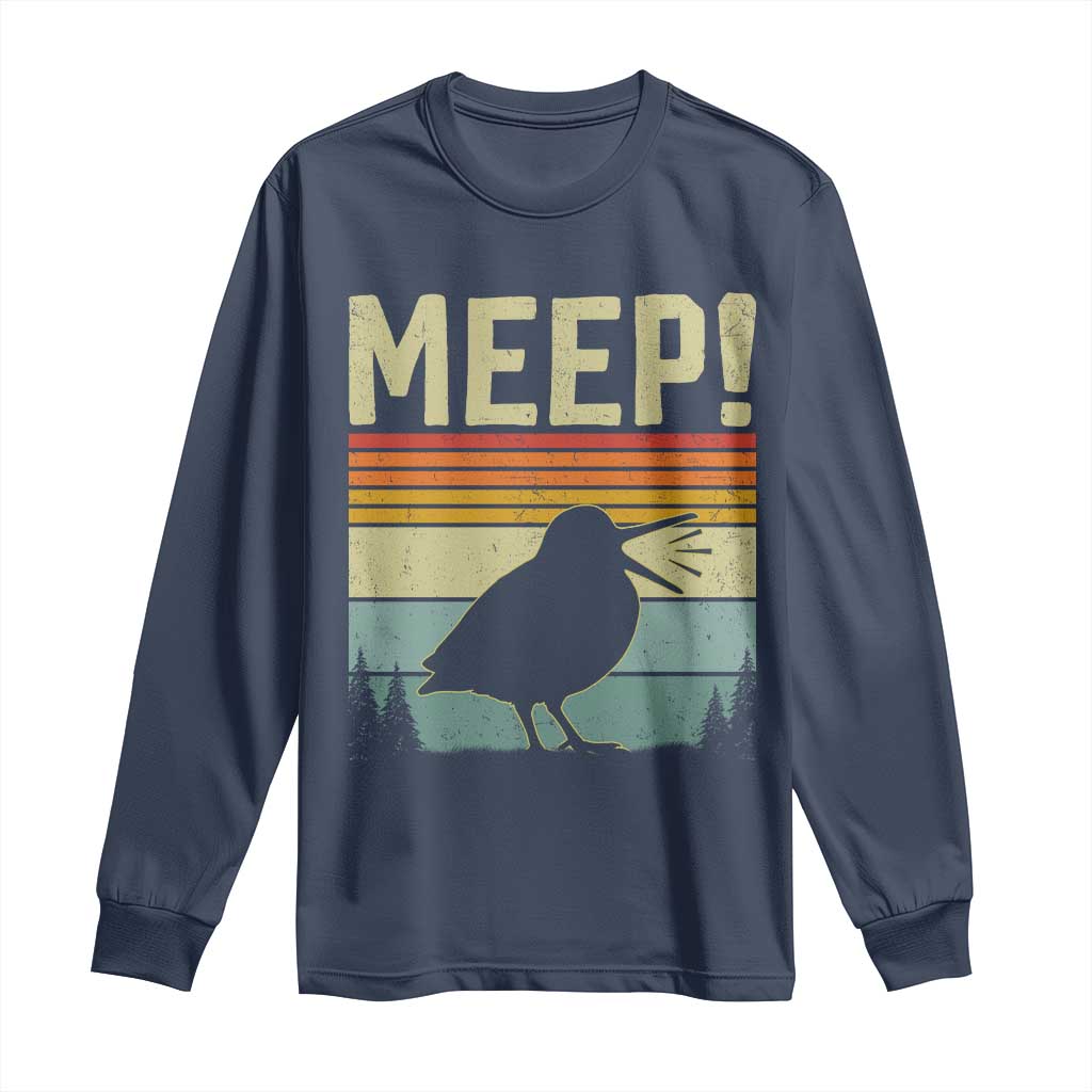 Meep Woodcock Long Sleeve Shirt Funny Nature Lover