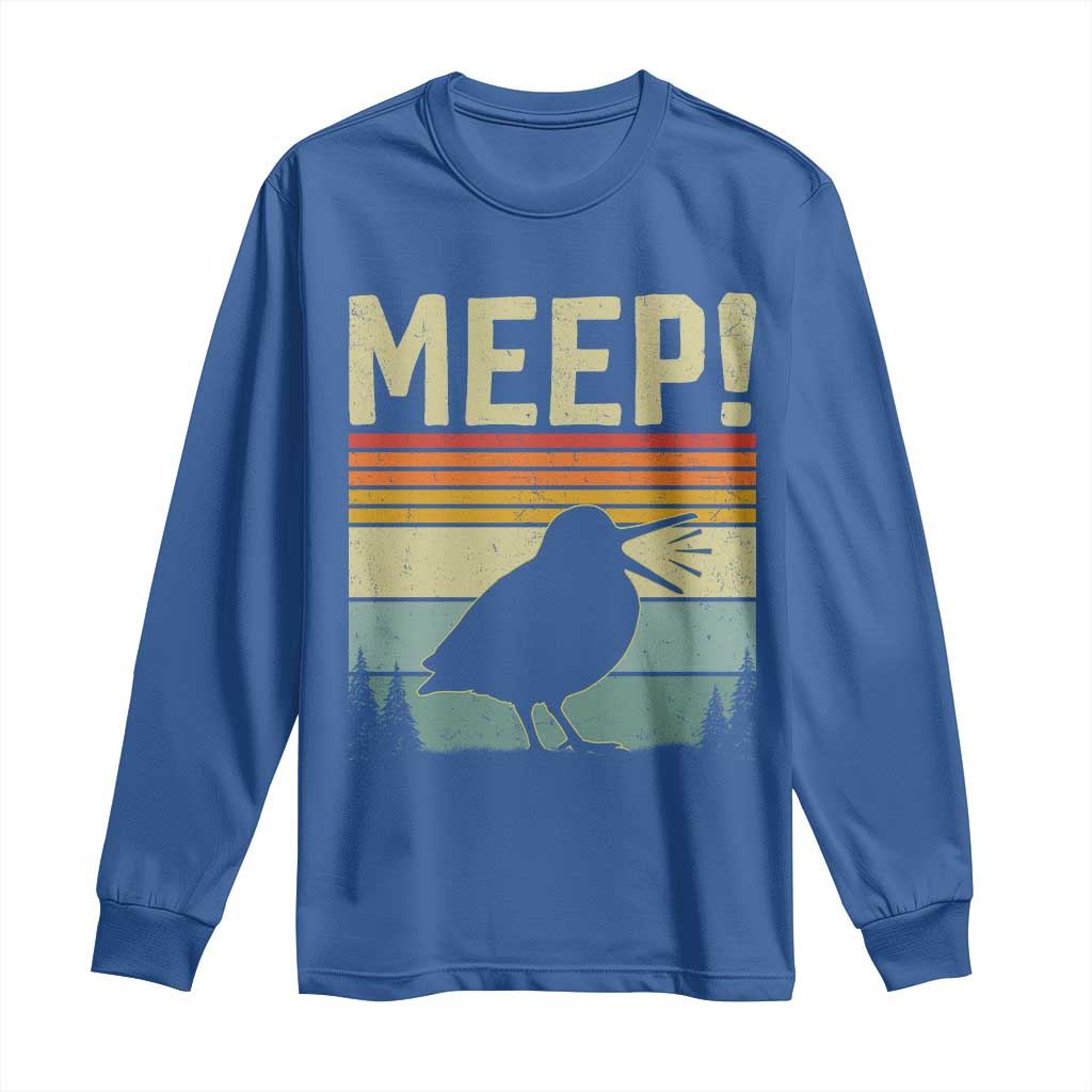 Meep Woodcock Long Sleeve Shirt Funny Nature Lover