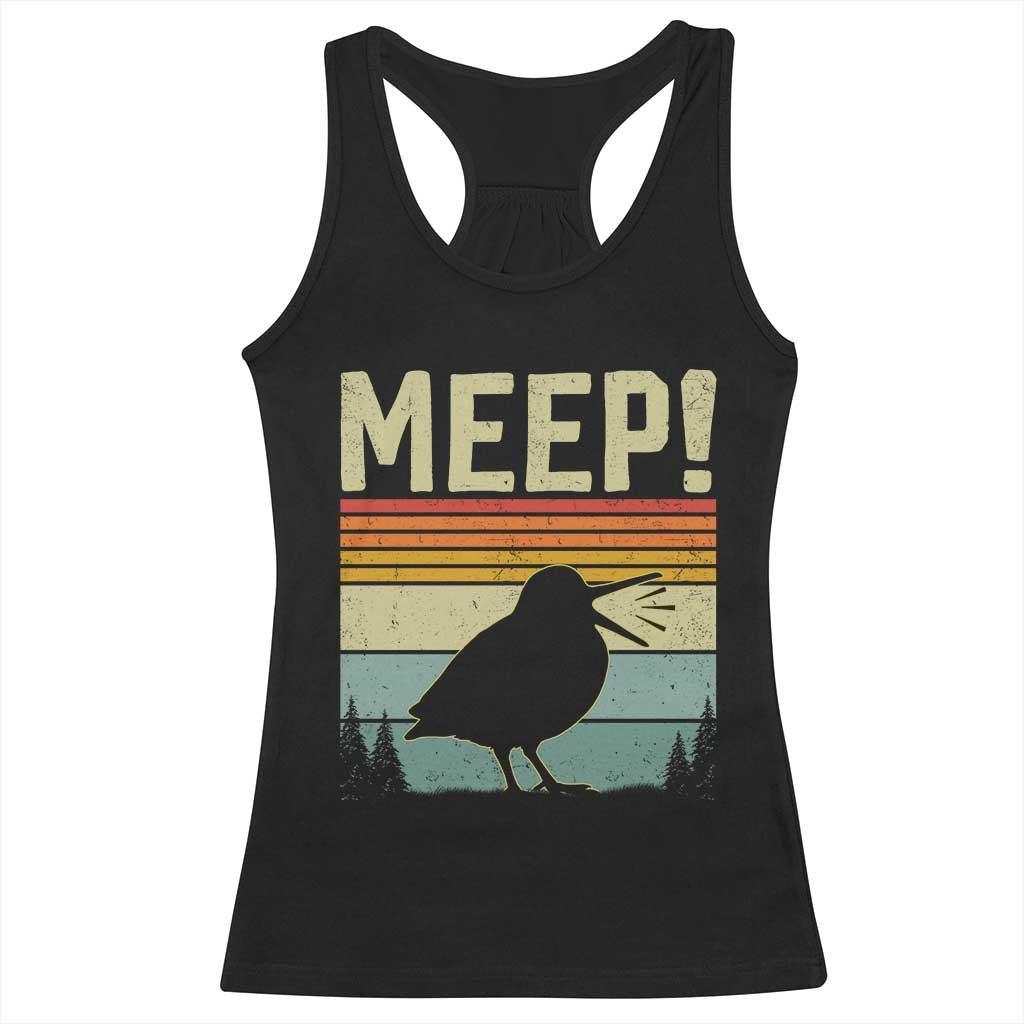 Meep Woodcock Racerback Tank Top Funny Nature Lover