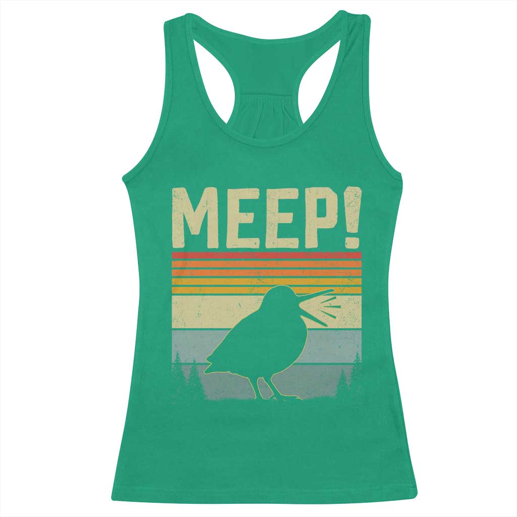 Meep Woodcock Racerback Tank Top Funny Nature Lover