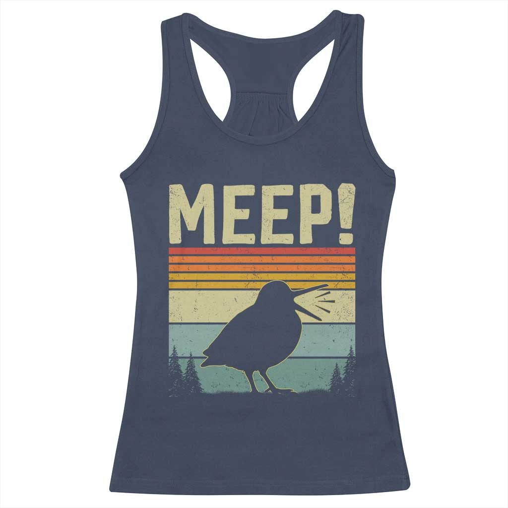 Meep Woodcock Racerback Tank Top Funny Nature Lover
