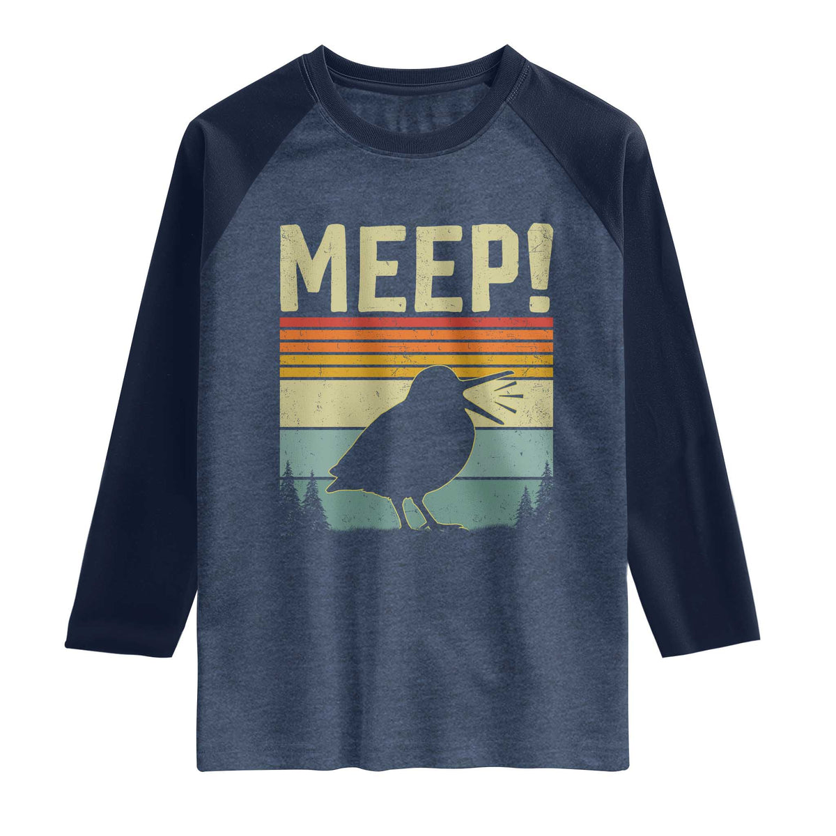 Meep Woodcock Raglan Shirt Funny Nature Lover