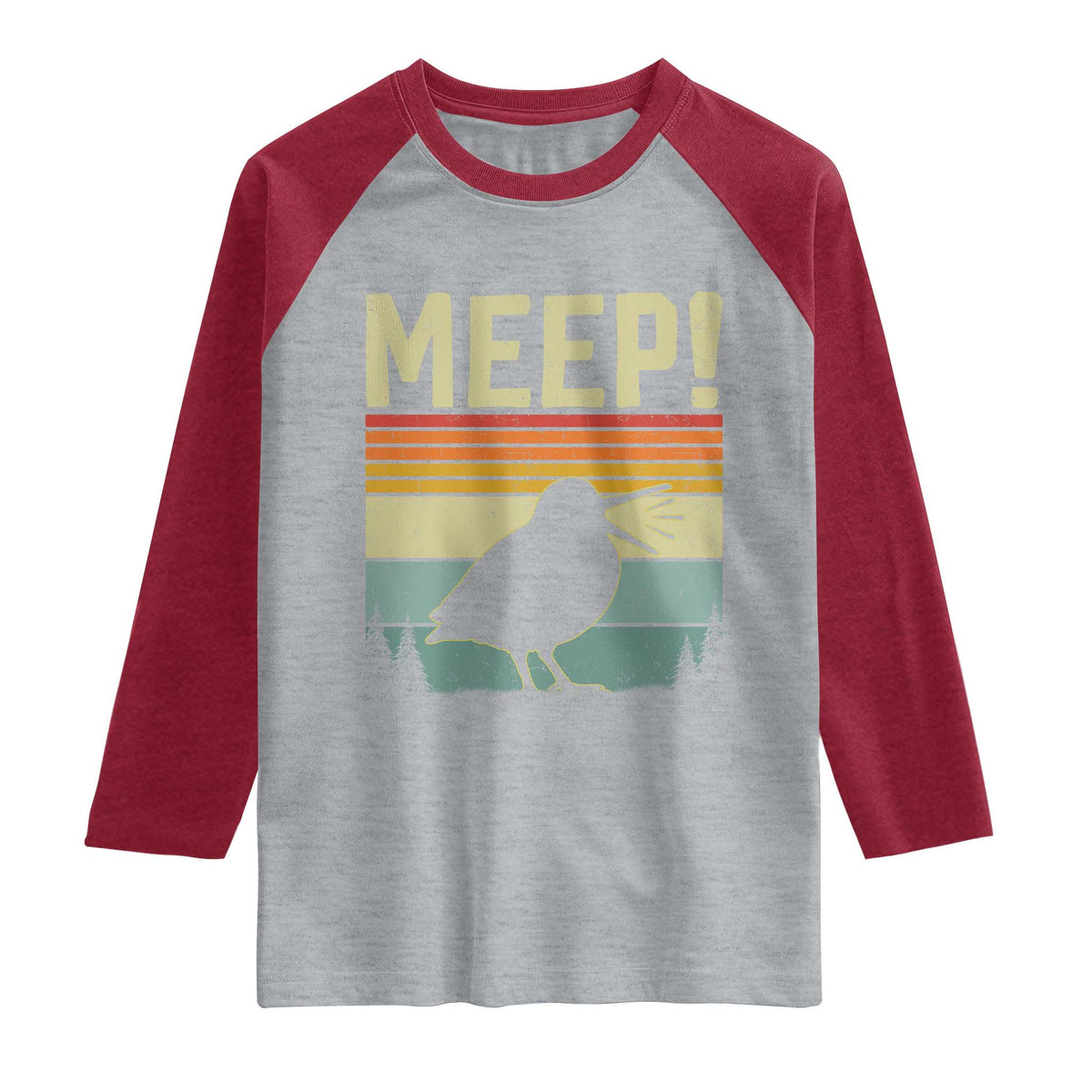 Meep Woodcock Raglan Shirt Funny Nature Lover