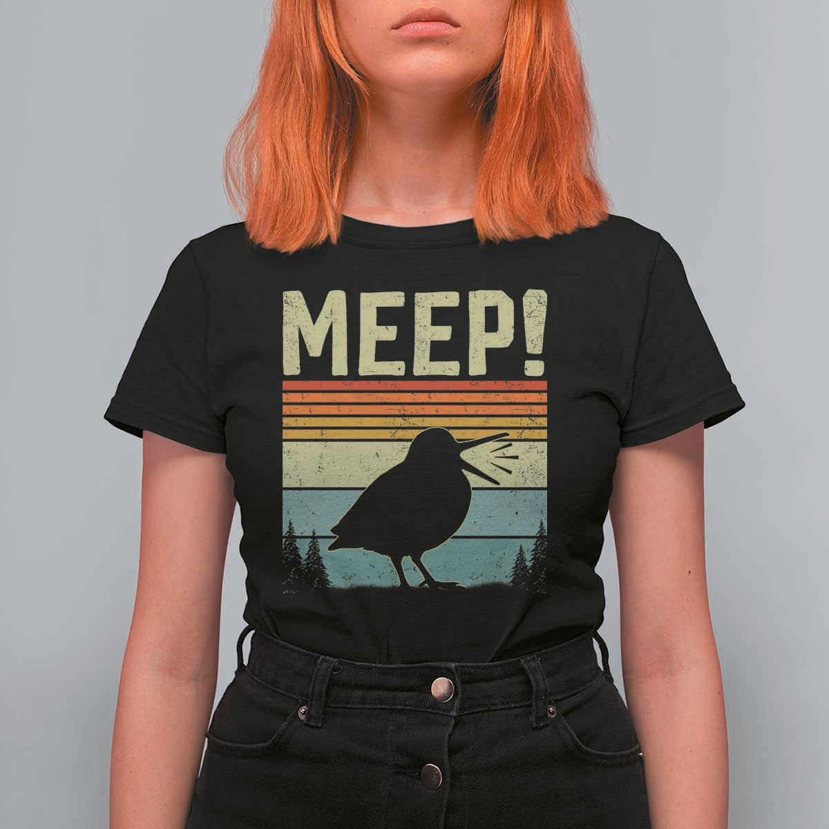 Meep Woodcock T Shirt For Women Funny Nature Lover