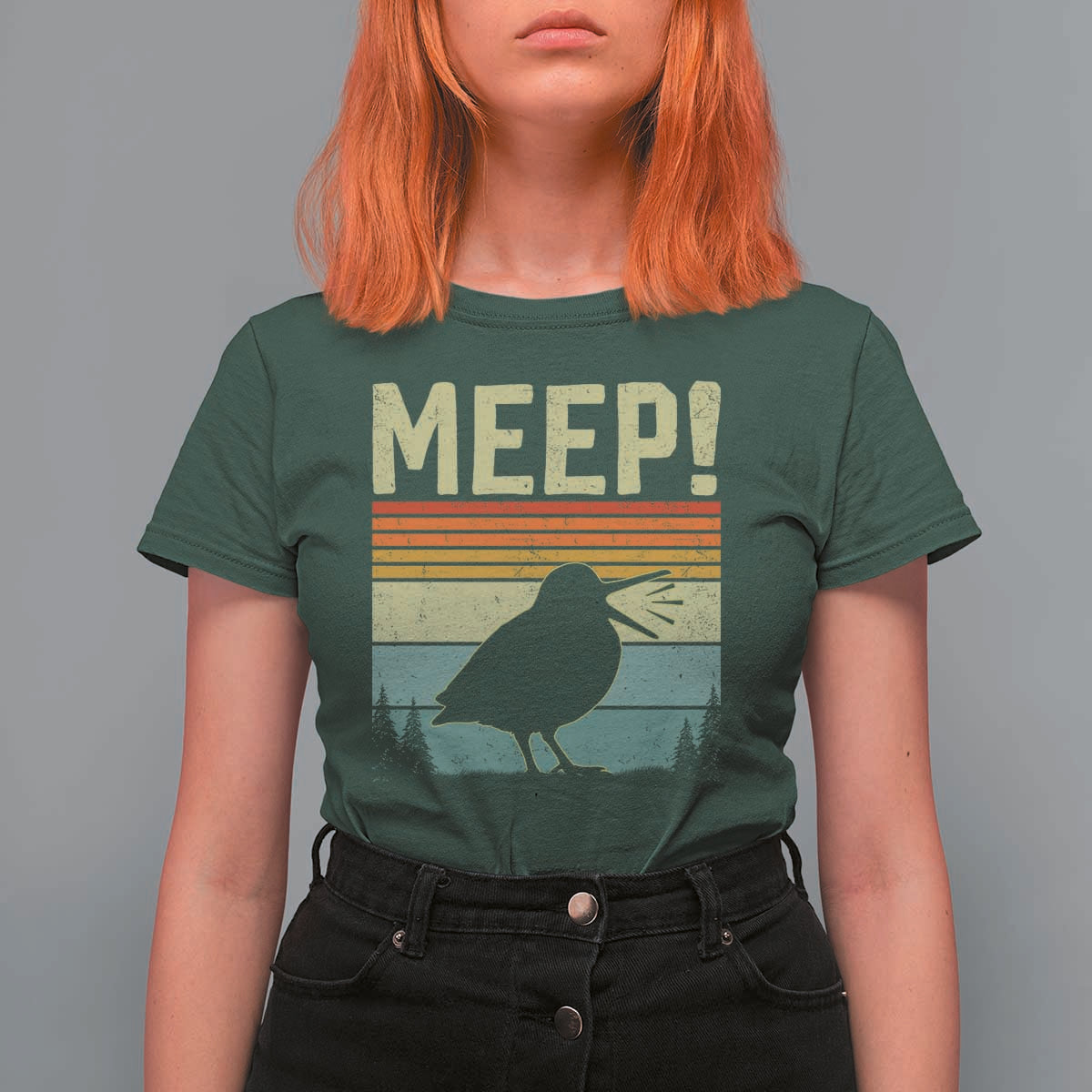 Meep Woodcock T Shirt For Women Funny Nature Lover