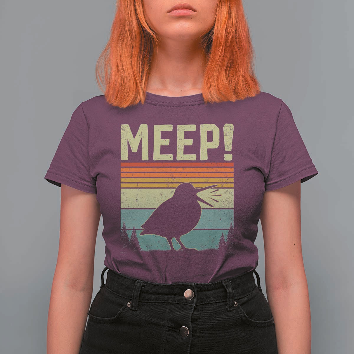 Meep Woodcock T Shirt For Women Funny Nature Lover