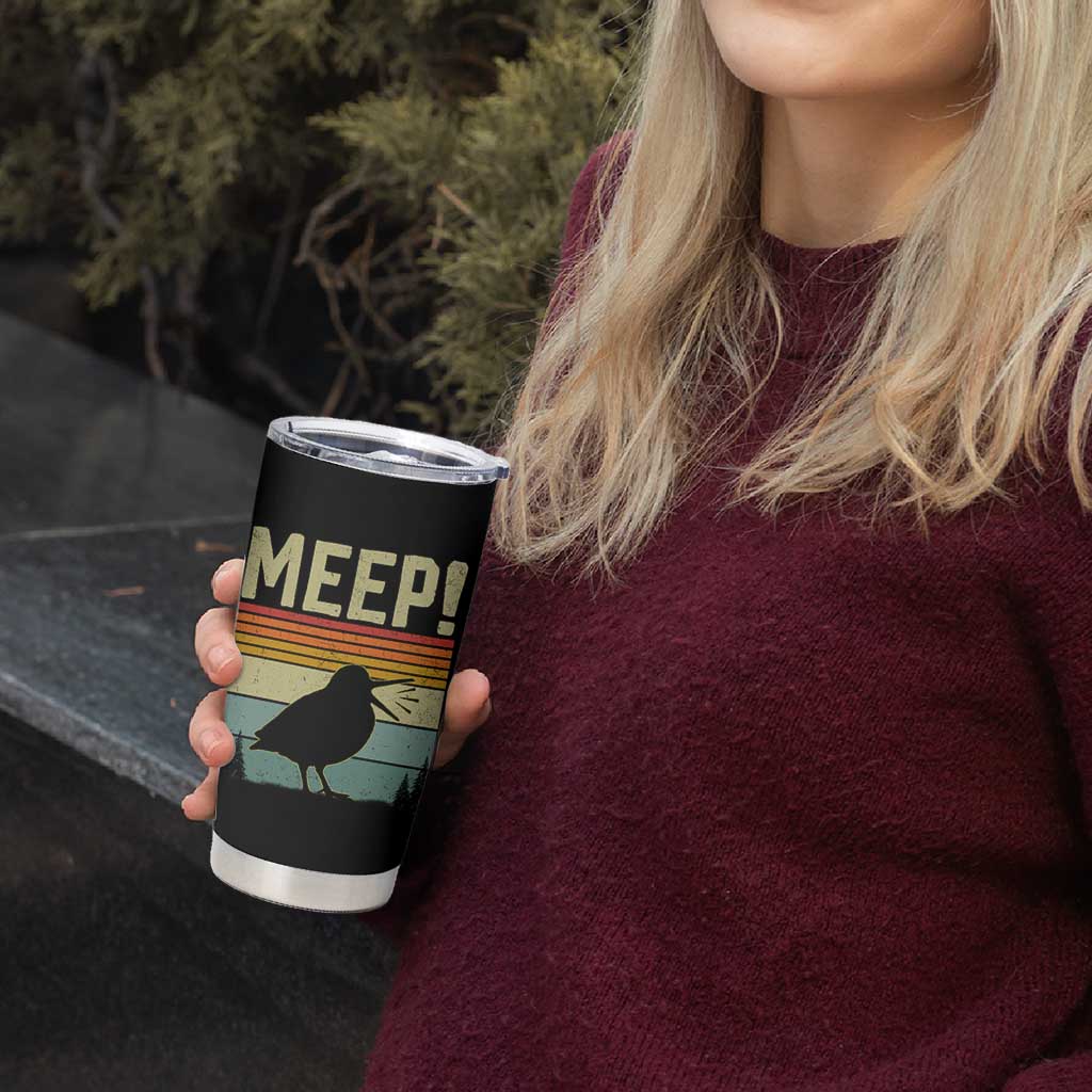 Meep Woodcock Tumbler Cup Funny Nature Lover