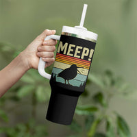 Meep Woodcock Tumbler With Handle Funny Nature Lover