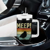 Meep Woodcock Tumbler With Handle Funny Nature Lover