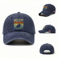 Meep Woodcock Washed Cotton Baseball Cap Funny Nature Lover