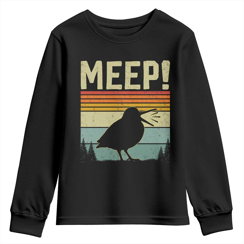 Meep Woodcock Youth Sweatshirt Funny Nature Lover