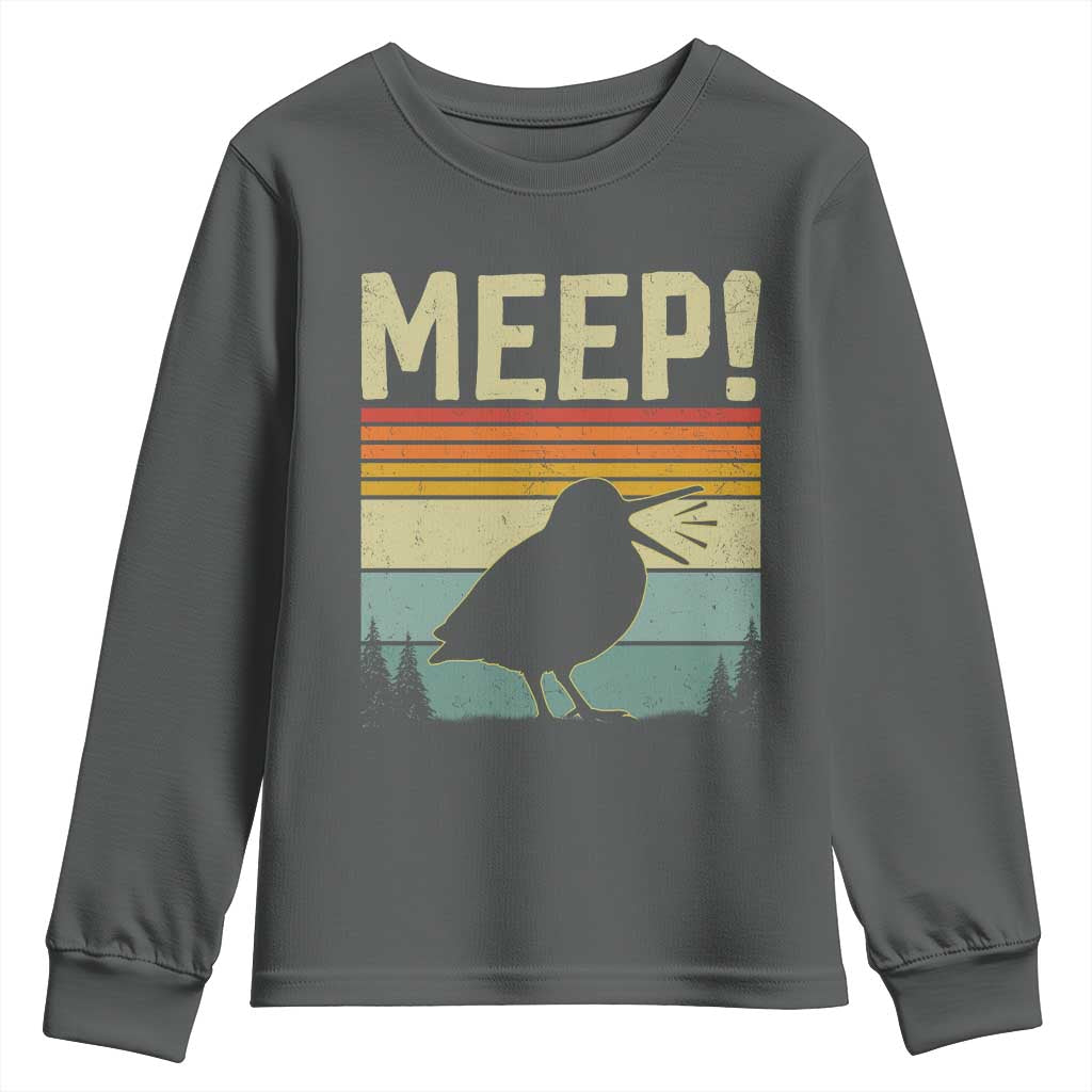 Meep Woodcock Youth Sweatshirt Funny Nature Lover