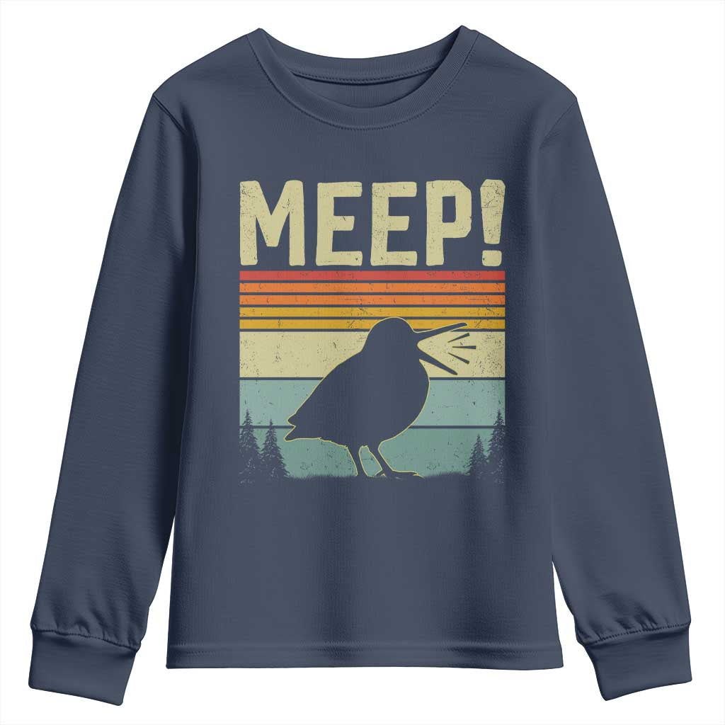 Meep Woodcock Youth Sweatshirt Funny Nature Lover