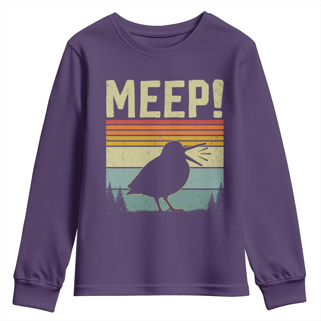 Meep Woodcock Youth Sweatshirt Funny Nature Lover