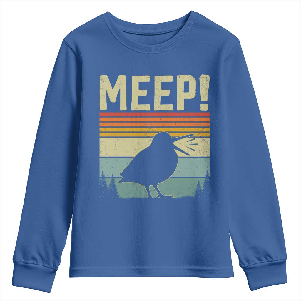 Meep Woodcock Youth Sweatshirt Funny Nature Lover