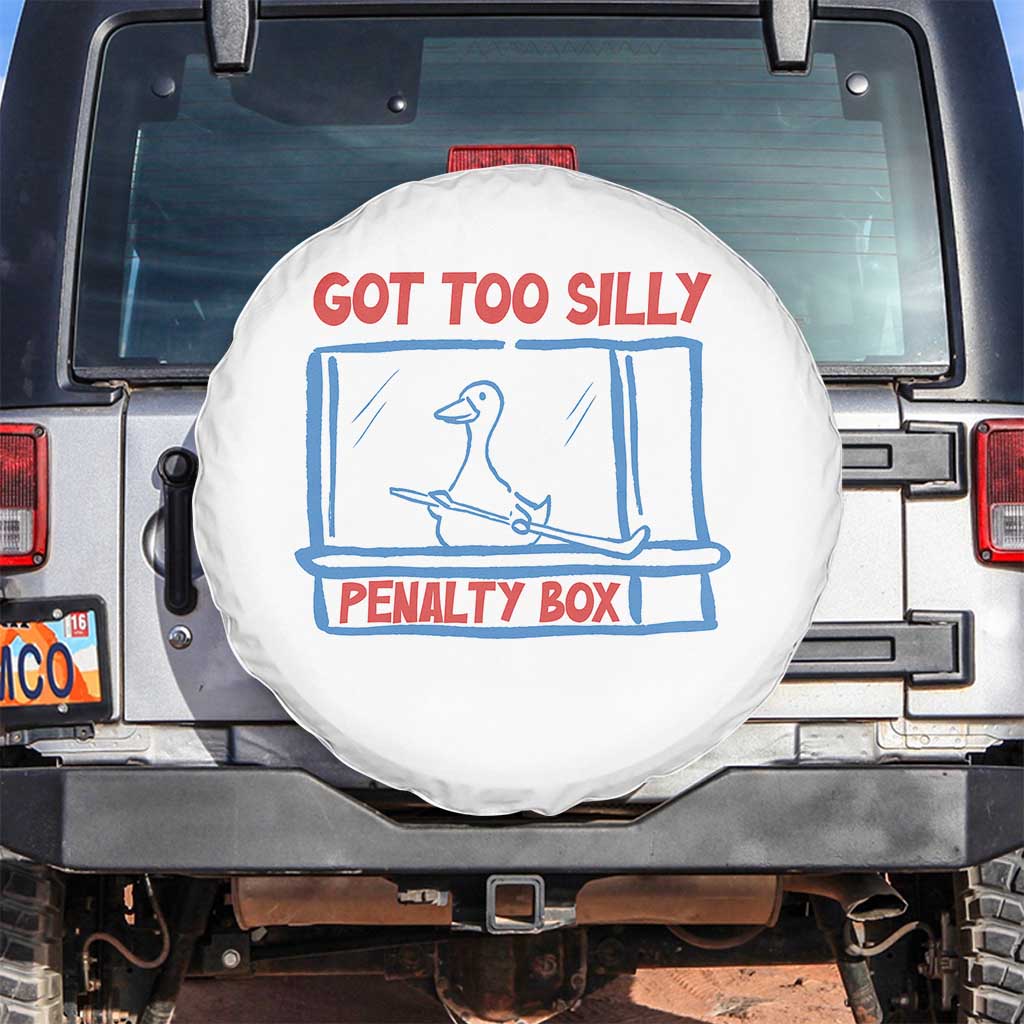 Hockey Got Too Silly Penalty Box Spare Tire Cover Silly Goose Meme