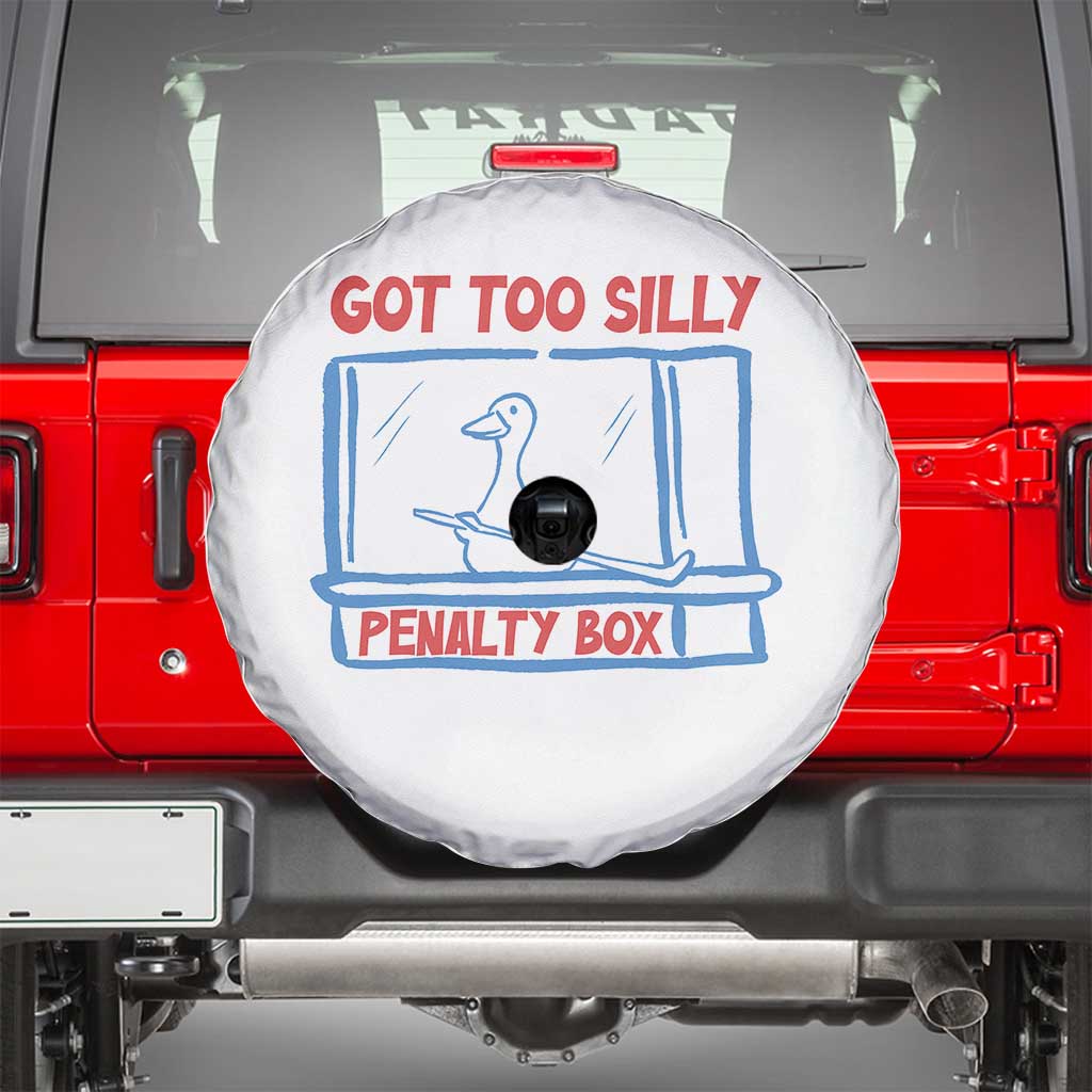 Hockey Got Too Silly Penalty Box Spare Tire Cover Silly Goose Meme
