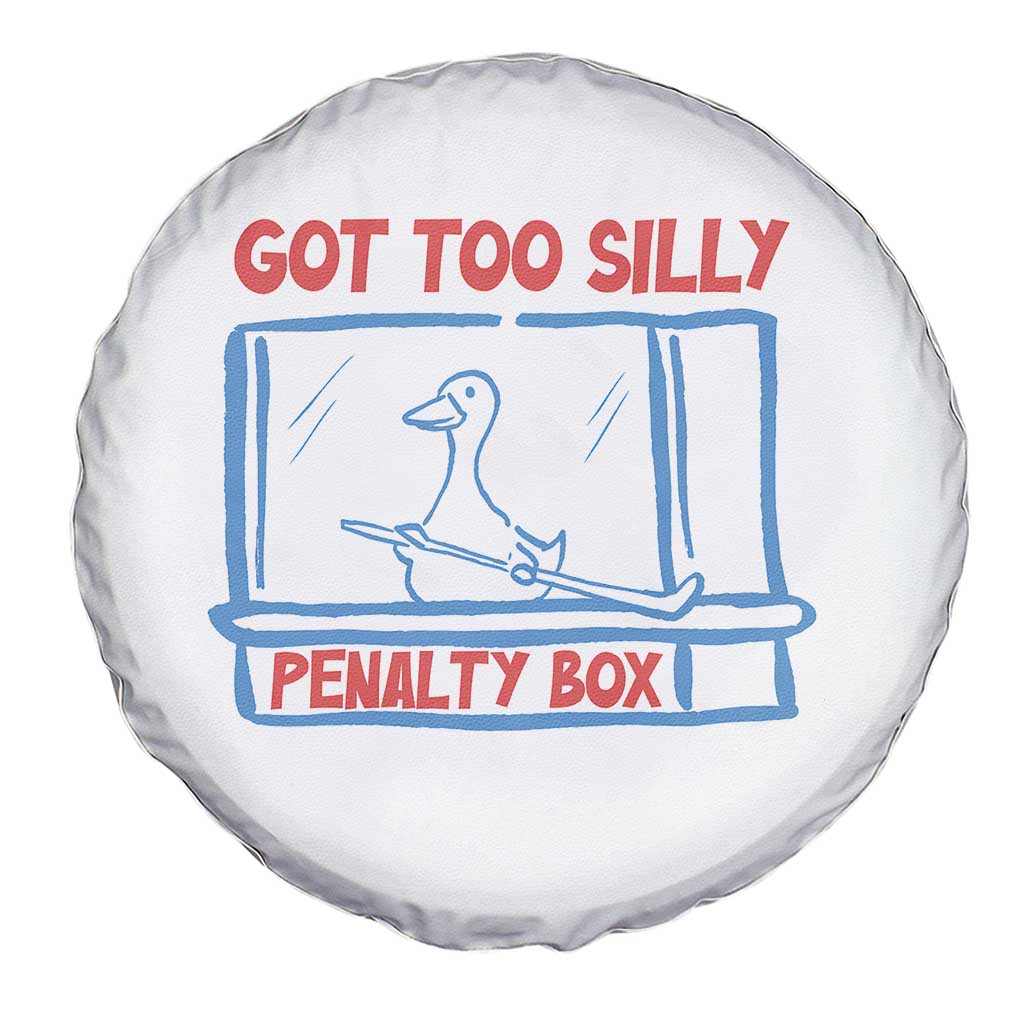 Hockey Got Too Silly Penalty Box Spare Tire Cover Silly Goose Meme