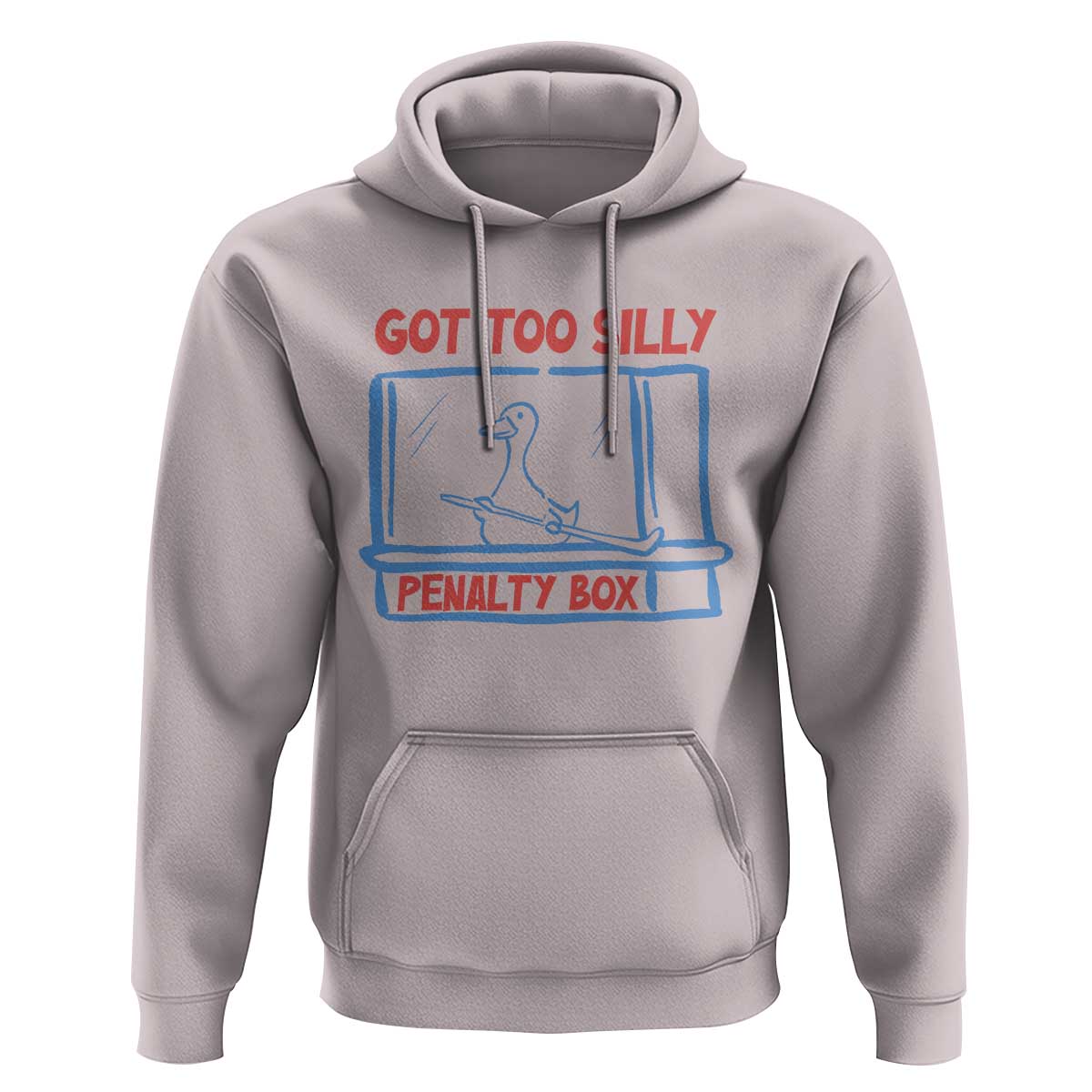 Hockey Got Too Silly Penalty Box Hoodie Silly Goose Meme