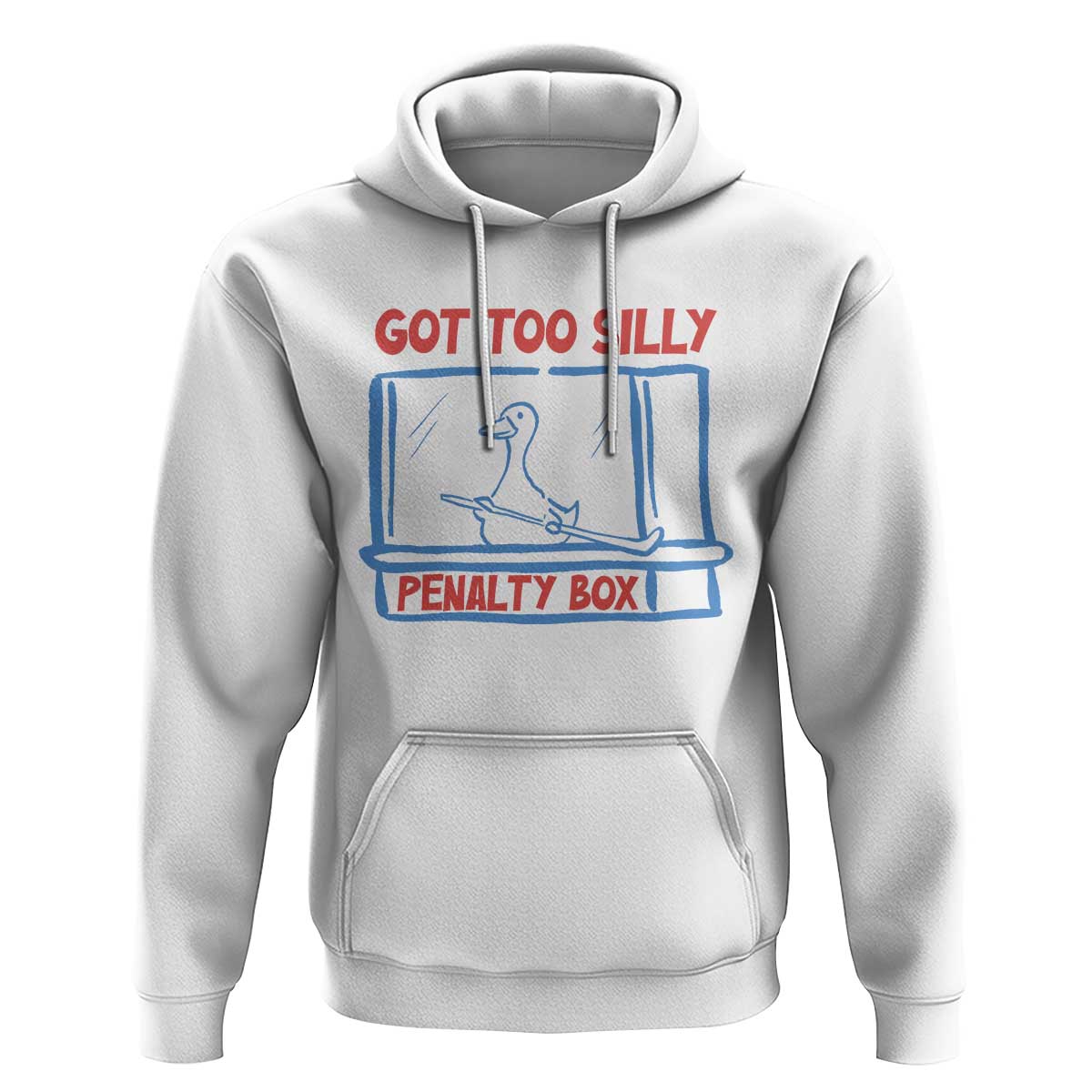 Hockey Got Too Silly Penalty Box Hoodie Silly Goose Meme