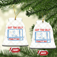 Hockey Got Too Silly Penalty Box Ceramic Ornament Silly Goose Meme