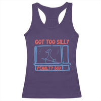Hockey Got Too Silly Penalty Box Racerback Tank Top Silly Goose Meme