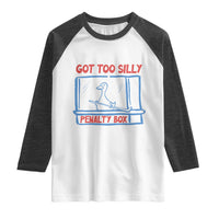 Hockey Got Too Silly Penalty Box Raglan Shirt Silly Goose Meme