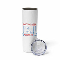 Hockey Got Too Silly Penalty Box Skinny Tumbler Silly Goose Meme