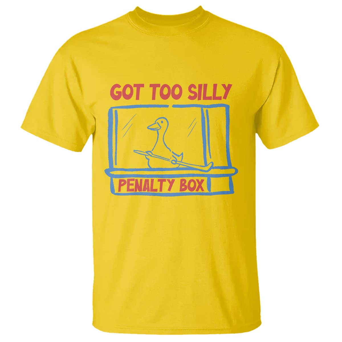 Hockey Got Too Silly Penalty Box T Shirt Silly Goose Meme